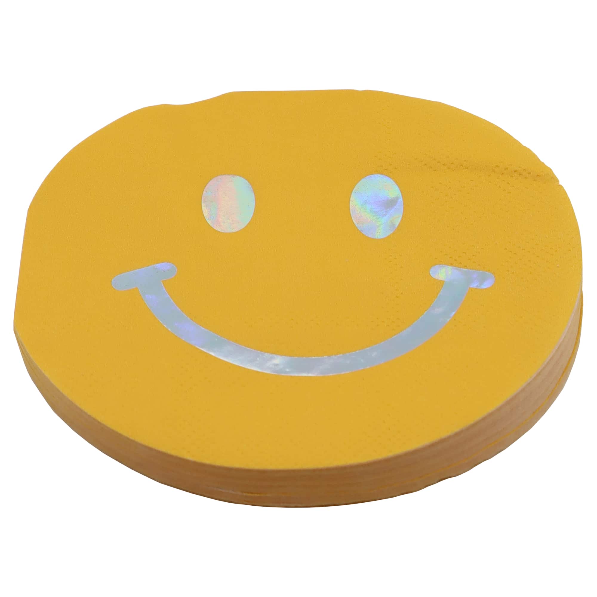 Yellow Smiley Face Beverage Napkins, 20ct. by Celebrate It™